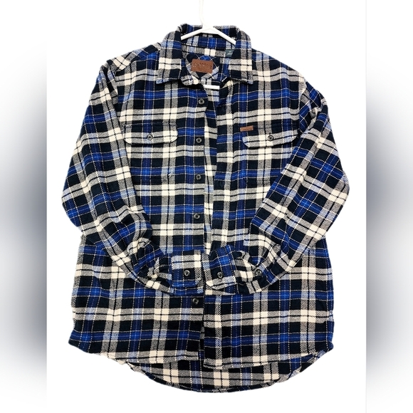 Orvis Other - Orvis Blue 100% Cotton Flannel Button Down Casual Dress Shirt With Pocke…